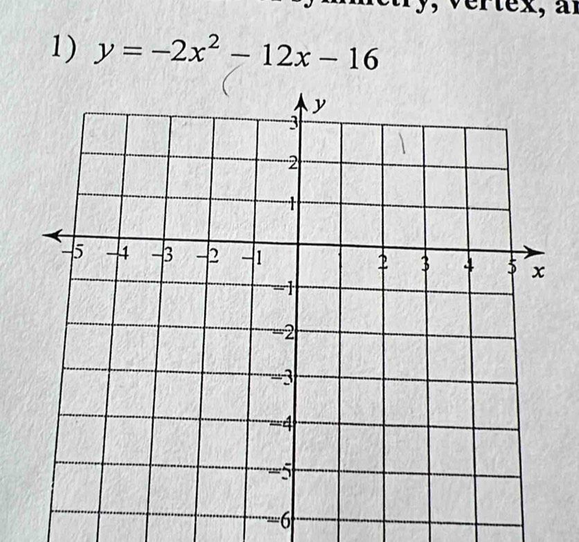 y=-2x^2-12x-16
6