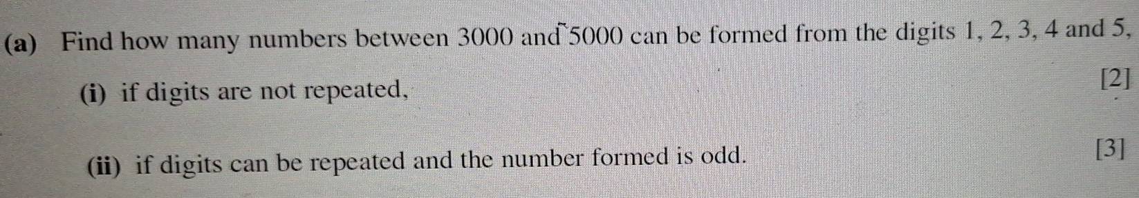 Solved: Find how many numbers between 3000 and 5000 can be formed from ...