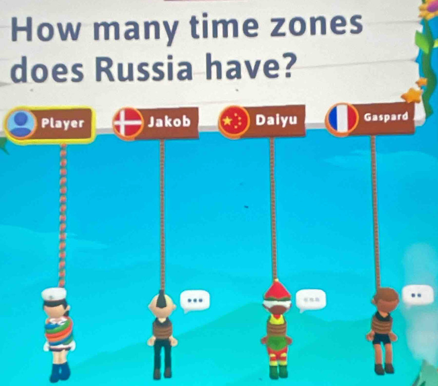 How many time zones 
does Russia have?