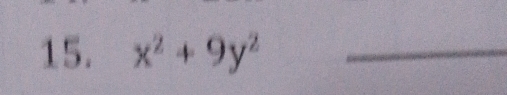 x^2+9y^2 _