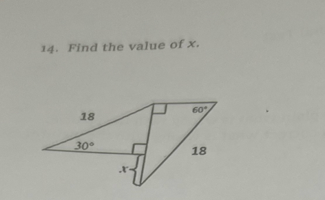 Find the value of x.