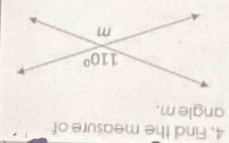 Find the measure of
angle m.