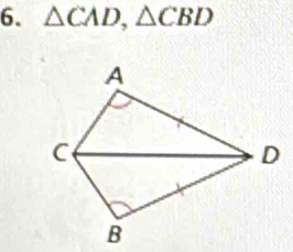 △ CAD, △ CBD