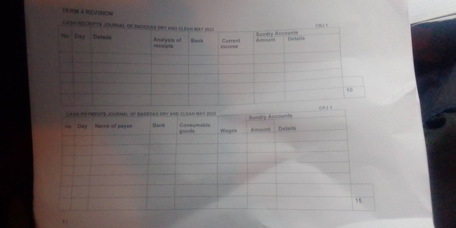 TERM 4 REVISION 
4 |