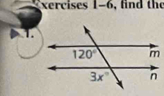 xercises 1-6, find the