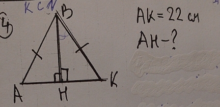 AK=22cm
AH- (