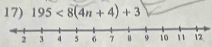 195<8(4n+4)+3