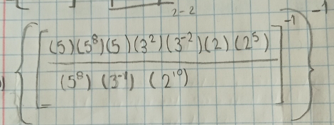  [ 10x^9)(5)(5^2)(3/(0^3)(2^2) ]^-1