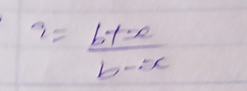 q= btx/b-x 