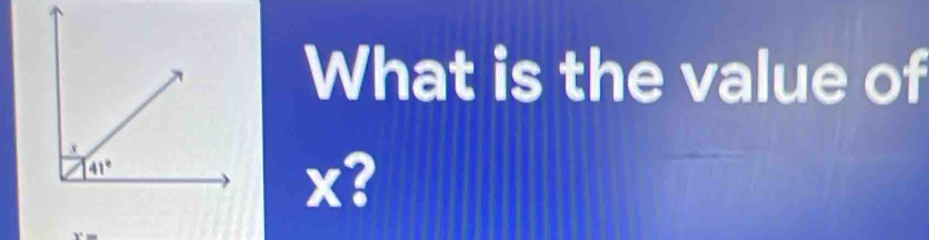 What is the value of
x?
3°=