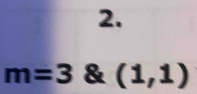 m=3 (1,1)