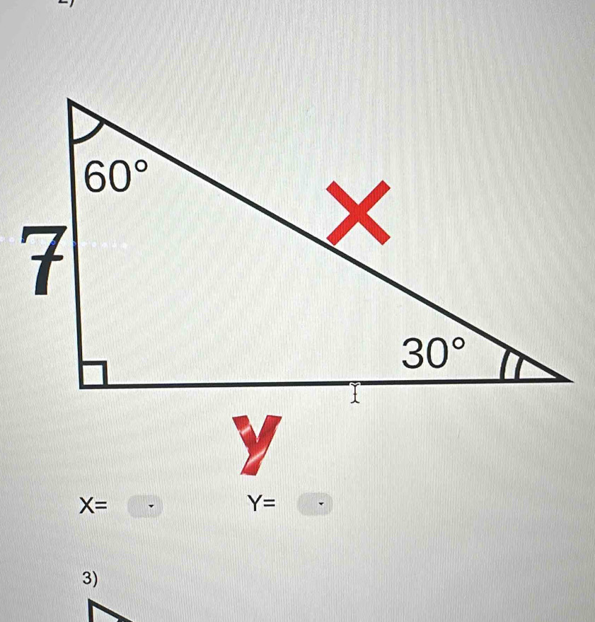 X=
Y= · 
3)