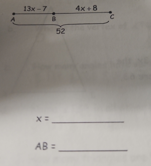 x= _
AB= _