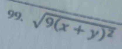 sqrt(9(x+y)^2)