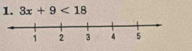 3x+9<18</tex>