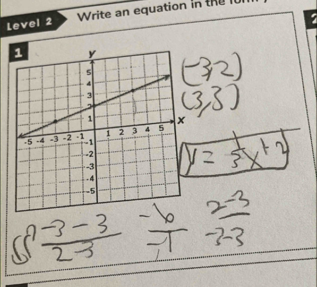 Level 2 Write an equation in the 101
2