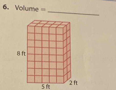 Volume=
_
5 ft