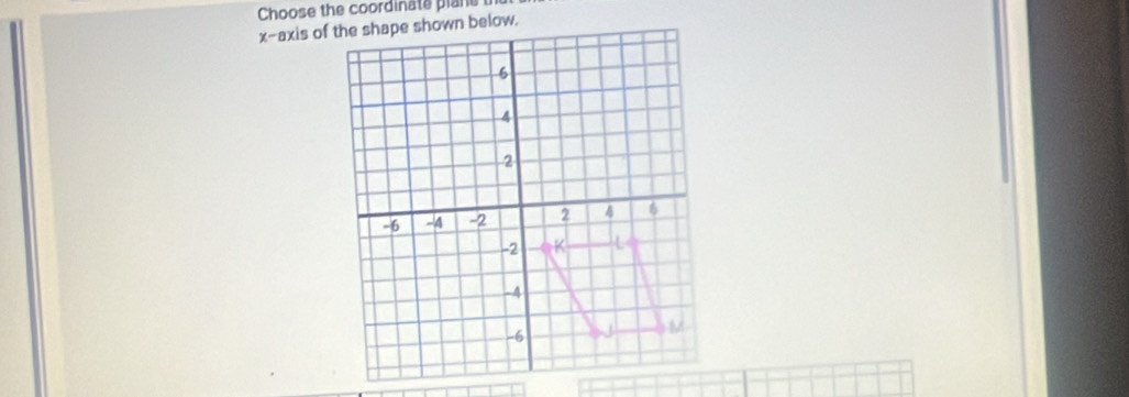 Choose the coordinate plane