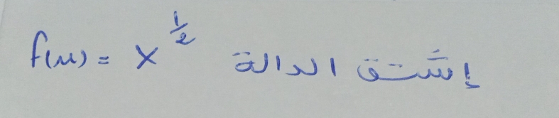 f_(u)=x^(frac 1)2