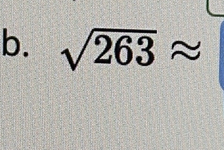 sqrt(263)approx