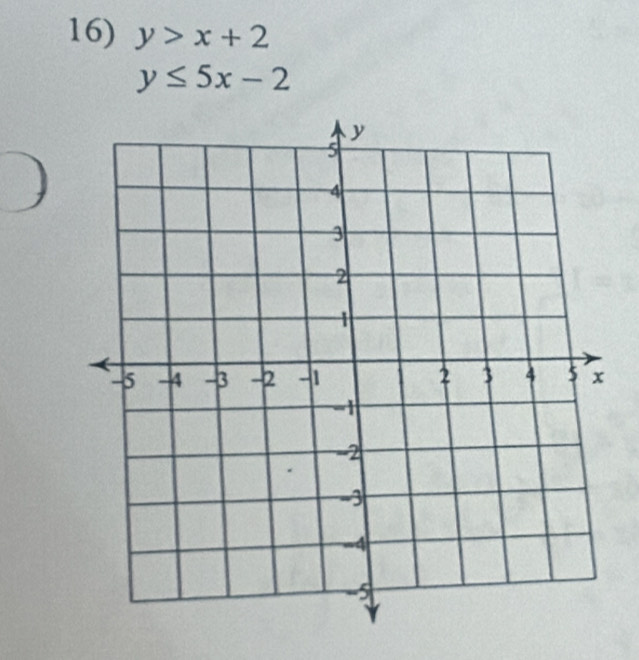 y>x+2
y≤ 5x-2