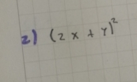 (2x+y)^2