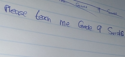 Grade 
Please teach me Grode 9 Surds