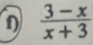  (3-x)/x+3 