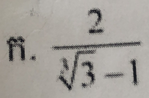  2/sqrt[3](3)-1 