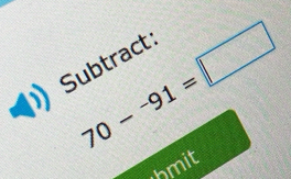 70--91=□
Subtract: 
hmit