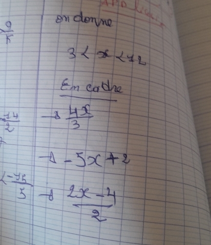  9/k 
endenne
3
em cadhe
 (-14)/2   4x/3 
-4-5x+2
kfrac -y_53+ (2x-4)/2 