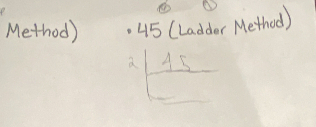 Method) 45 (Ladder Method)
45