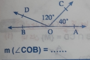 m(∠ COB)= _