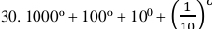 30.1000°+100°+10°+( 1/... )^circ 