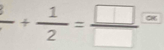 frac 3/  1/2 = □ /□   overline OK