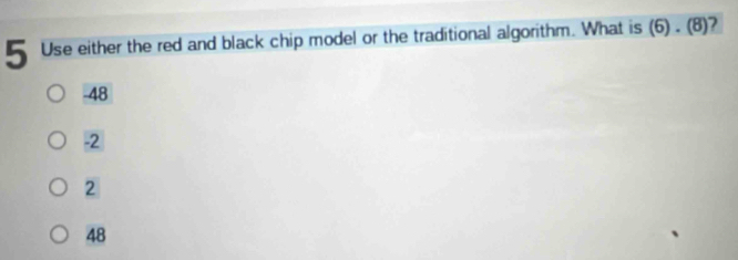 Solved: Use either the red and black chip model or the traditional ...