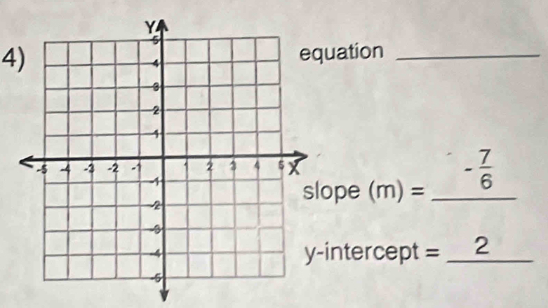 uation_ 
ope (m)= _ 2 - 7/6 
intercept = _2