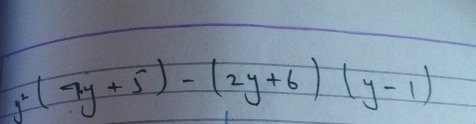 j(4y+5)-(2y+6)(y-1)