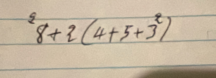 ^28+2(4+5+3^2)