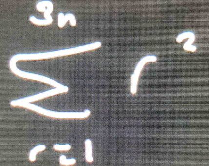 sumlimits _(r=1)^(3n)r^2