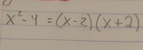 x^2-4=(x-2)(x+2)