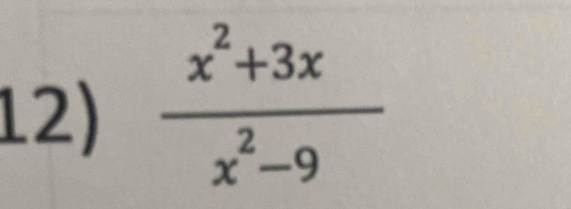  (x^2+3x)/x^2-9 