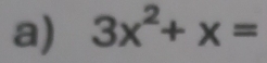 3x^2+x=