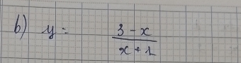 y= (3-x)/x+1 