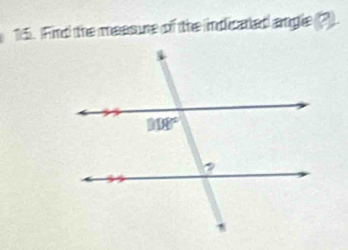 Find the meesure of the indicated angle?).