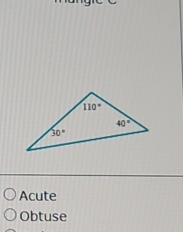 Acute
Obtuse