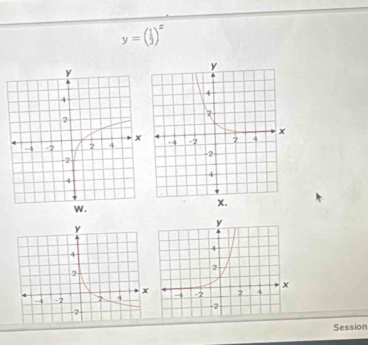 y=( 1/3 )^x
Session