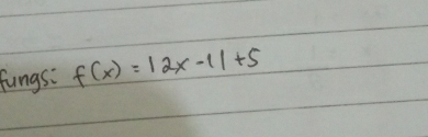 fungsi f(x)=|2x-1|+5