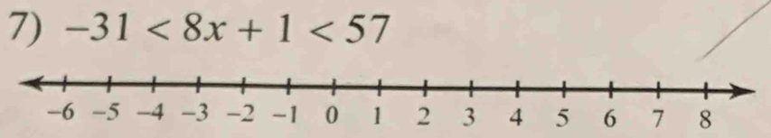 -31<8x+1<57</tex>