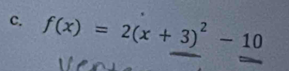 f(x)=2(x+3)^2-10